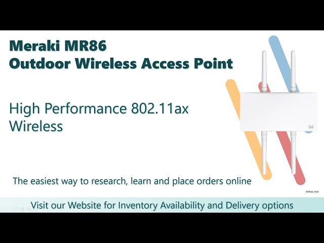 Meraki MR86 | Ruggedized Access Points | Wireless LAN