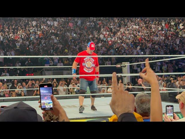 JOHN CENA RETURNS!!! WWE MONEY IN THE BANK 2024 LIVE CROWD REACTION!!