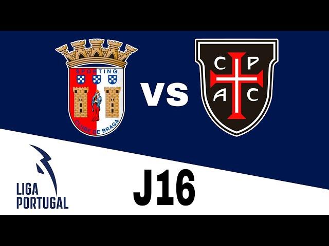 Sporting Braga 1-2 Casa Pia en vivo Liga Portuguesa Jornada 16