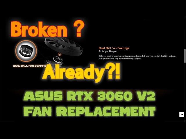 Replacing Faulty Asus Phoenix RTX 3060 GPU Cooler - It's Easy