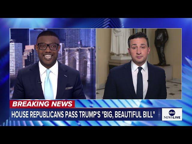 Republican-led House passes Trump agenda bill by a single vote