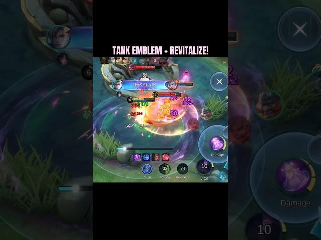 TANK EMBLEM + REVITALIZE! -MLBB #mlbbshorts #mlbbhighlights #mlbb #shorts