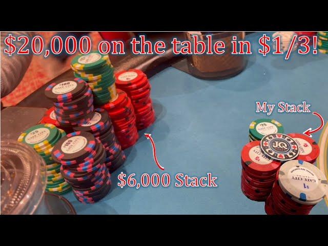 The Biggest $1/3 Game Ever?! -- Poker Vlog 19