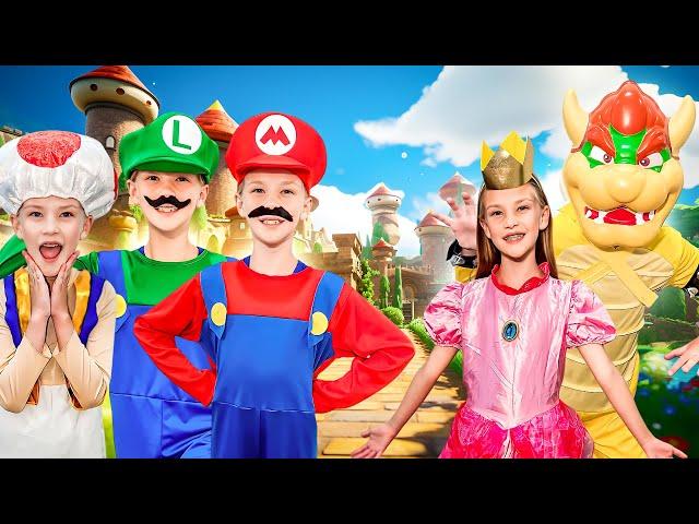 Super Mario Brothers Save Princess Peach From Bowser!!! (Madison is Every Character!)