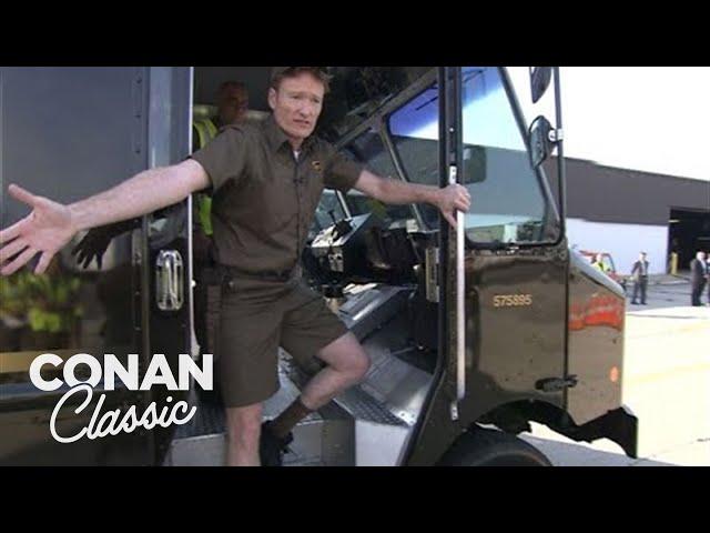 Conan Becomes A UPS Deliveryman | Late Night with Conan O’Brien