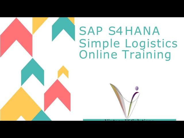 SAP S4 HANA Simple Logistics Online Training Video in Hyderabad,Bangalore,India