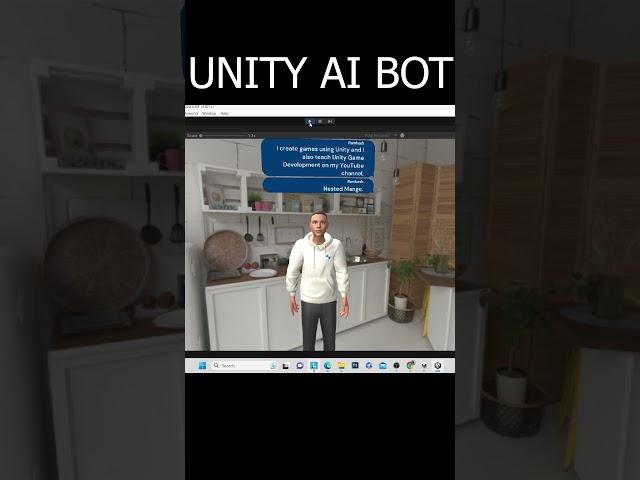 MY AI BOT in UNITY ! Advance AI NPCs character #shorts #unity #gamedev #gamedevelopment #ai #unityai
