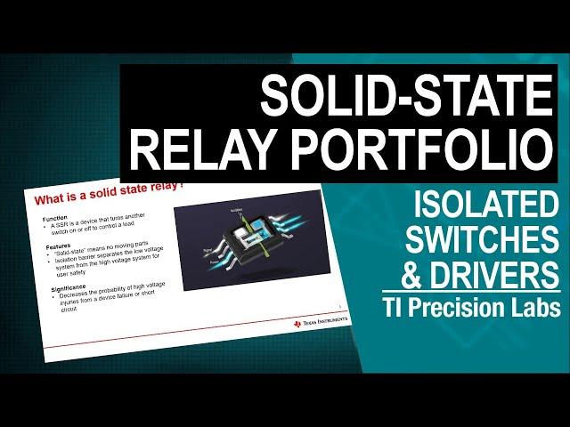 Solid-state relay portfolio overview