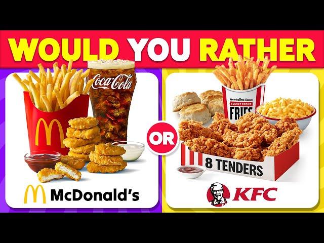 Would You Rather? Snacks & Junk Food Edition  | Food Quiz