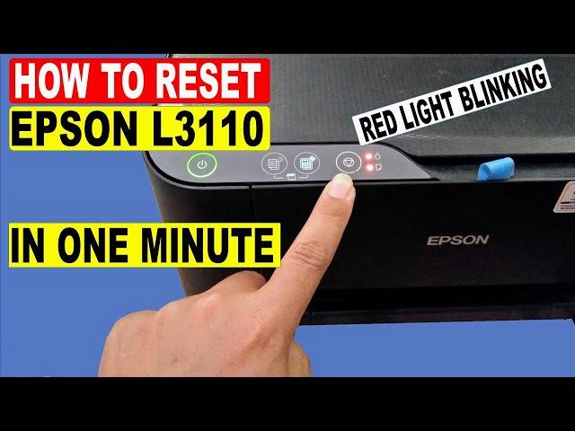 How to reset Epson L3110 ink pad is at the end of its service life | Epson L3110 resetter