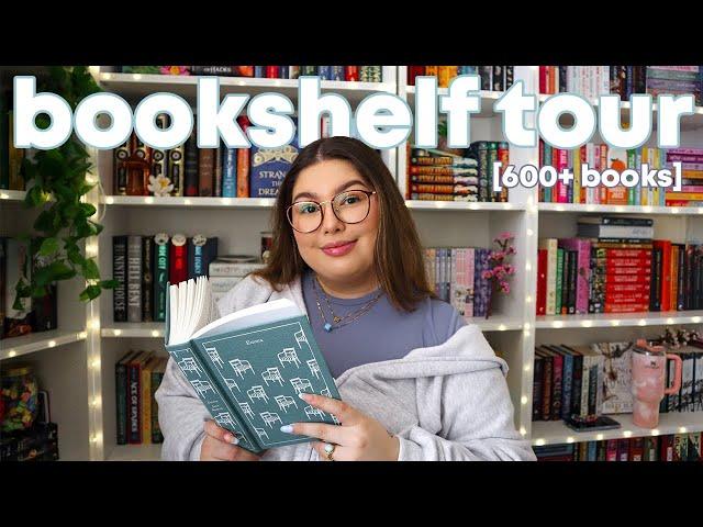 BOOKSHELF TOUR ‍️🪴 showing you the 600+ books in my home library!