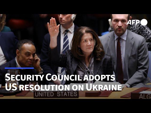 US votes with Russia at UN Security Council to adopt Ukraine resolution | AFP