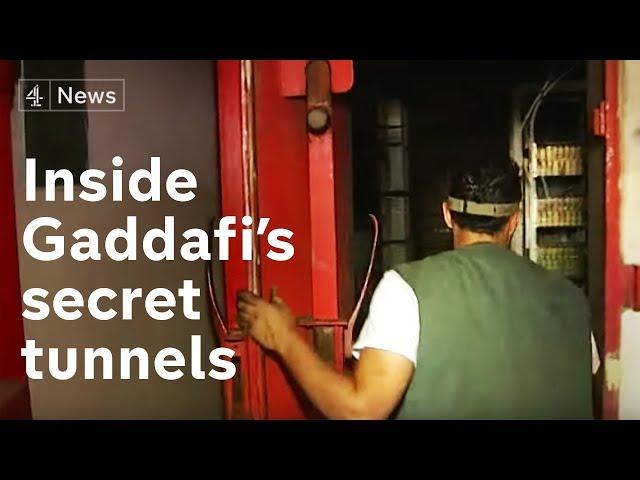 Inside Gaddafi's secret tunnels | Channel 4 News