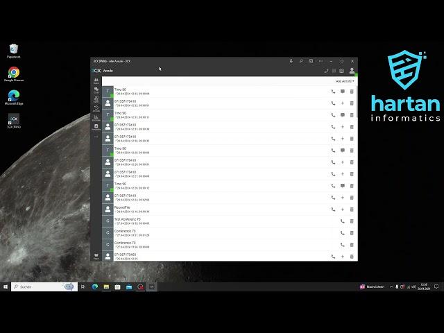 3CX App Einführung 08 Anrufliste