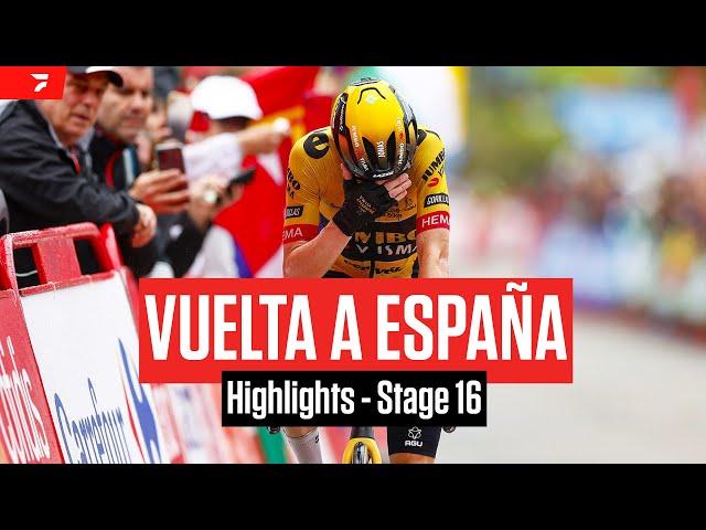 Highlights: 2023 Vuelta a España Stage 16 - Vingegaard Wins For Teammate Van Hooydonck