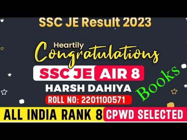 Ssc Je Books civil engineering from AIR 8 in SSC Je for top exam booklist how to study sscje civil