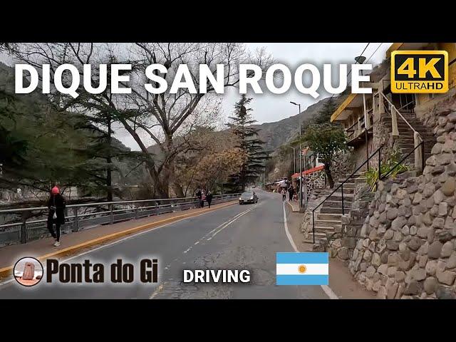 Una vuelta por el DIQUE SAN ROQUE en CORDOBA invierno 2024 #driving TOUR virtual 4k uhd - ARGENTINA