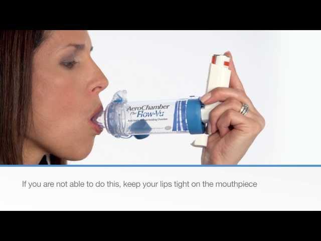 How to use the AeroChamber Plus* Flow-Vu* Chamber with Mouthpiece - Trudell Medical International