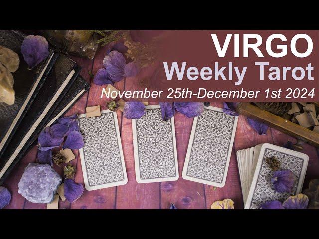 VIRGO WEEKLY TAROT READING "A NEW MESSAGE FROM A FRIEND" November 25th to December 1st 2024 #tarot