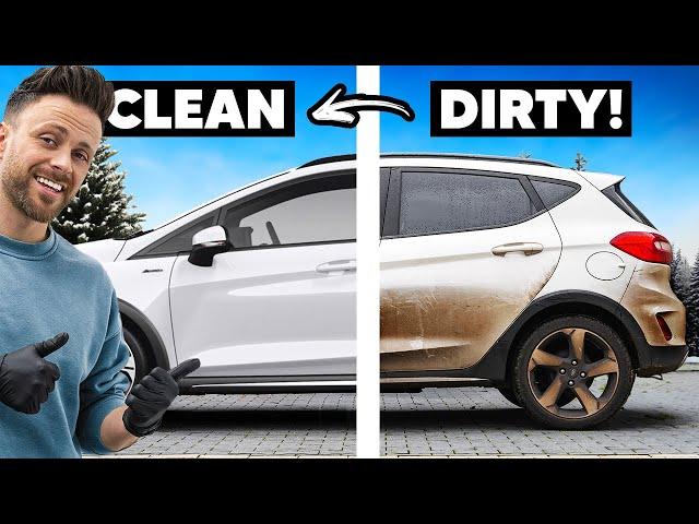 Cleaning a DIRTY Ford Fiesta - Winter Wash