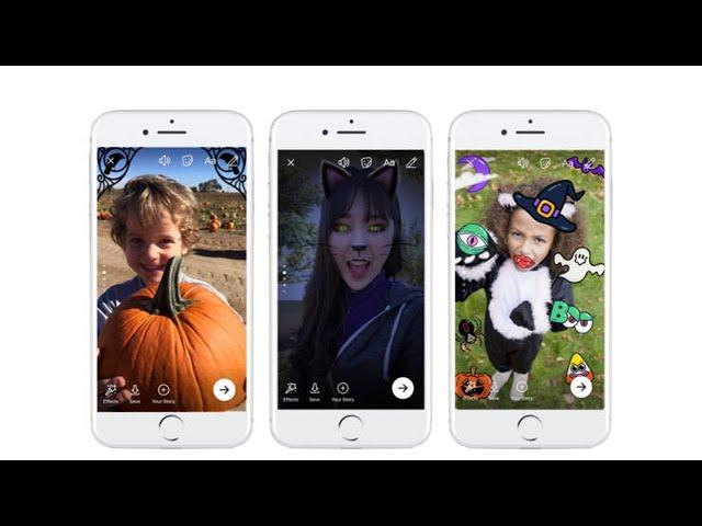 Facebook Adds New Halloween Camera Effects And Games, Instagram Gains New Superzoom Feature