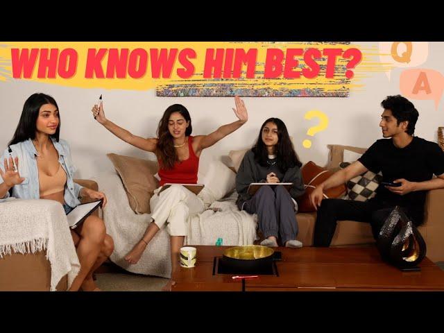 Which SISTER knows their BROTHER the best? || Ft. Ahaan, Ananya & Rysa Panday