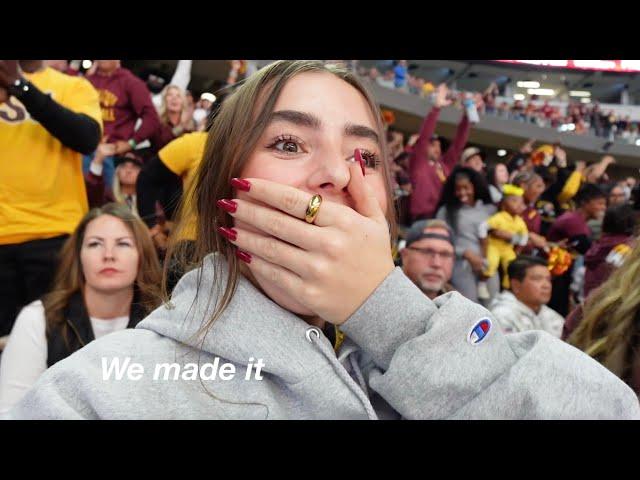 Watching my Boyfriends College Football Game in Texas