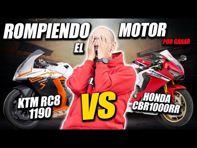 ROMPIERON el motor KTM RC8HONDA CBR1000RR DRAG RACE| FULLGASS #motorcycle #drags #batallas