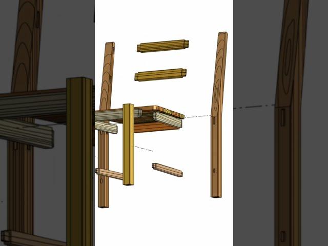 chair with Onshape CAD #onshape #cademist  #woodworking