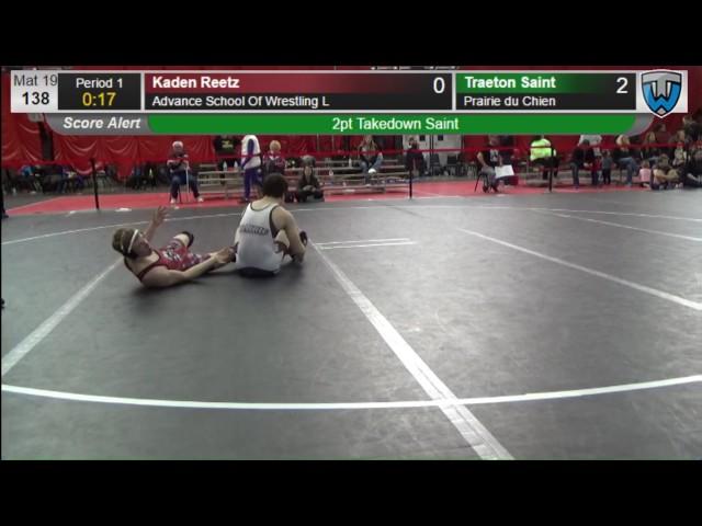 138 Kaden Reetz Advance School Of Wrestling L vs Traeton Saint Prairie du Chien 6476990104
