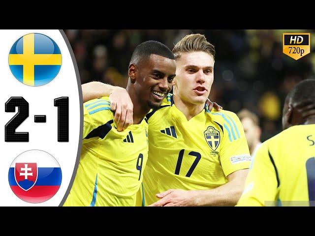 Sweden vs Slovakia 2-1 Highlights & All Goals 2024 HD