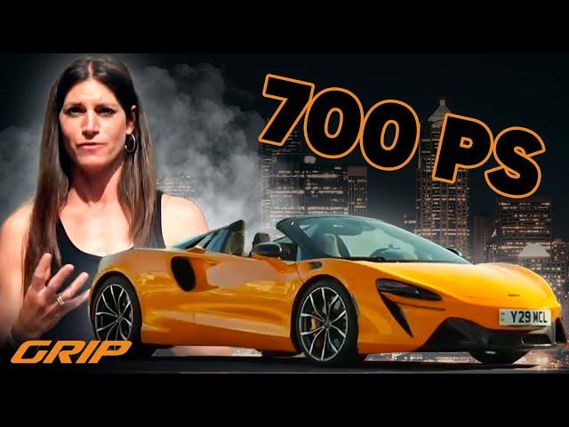 FULL THROTTLE with 700 HP: McLaren Artura Spider ️ | GRIP [Dubbed with AI]