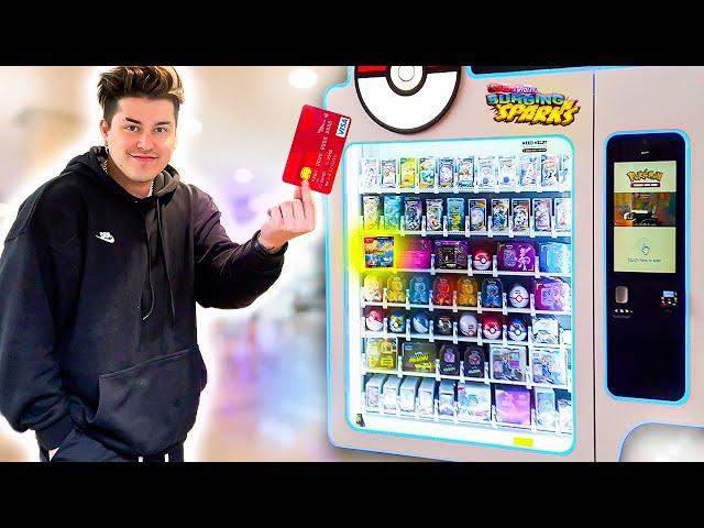 I FOUND Surging Sparks In A Pokémon Card Vending Machine!