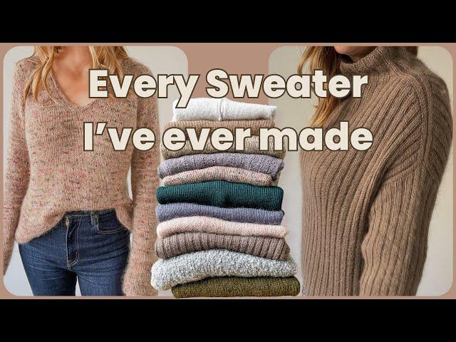 Every sweater I've ever knit // What I think and if I wear it // So much PetiteKnit