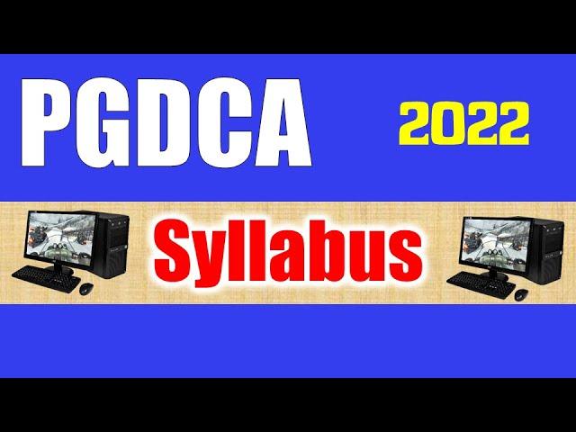 PGDCA Syllabus