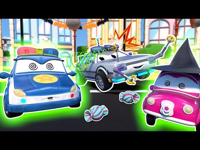 EVIL VILLAIN HYPNOTIZES everyone in car city! | Cars & Trucks Rescue for Kids