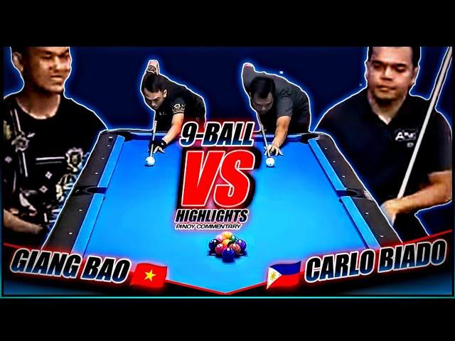 CARLO BIADO VS VIETNAMESE POOL PLAYER, 9-BALL POOL - PINOY COMMENTARY