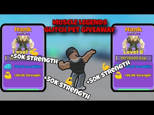 MUSCLE LEGENDS GLITCH PET GIVEAWAY!