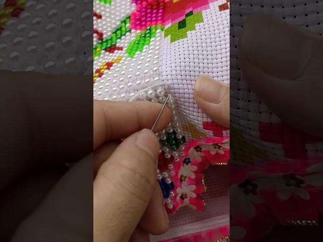 Cross stitch beads