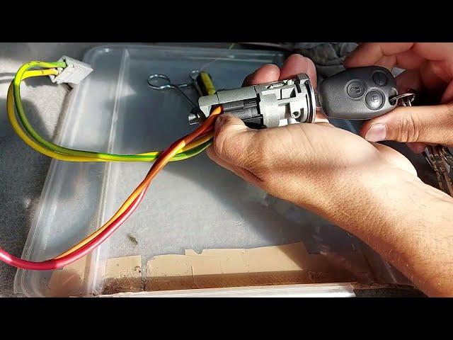 How to remove & repair Ignition Lock Barrel Contact Switchs Wire Harness  for Renault Trafic/Vivaro