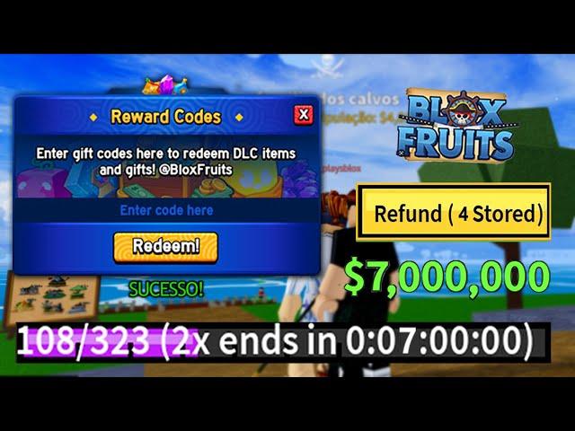 NOVOS CÓDIGOS +34 CÓDIGOS DE 2X XP BELI E RESET NO BLOX FRUITS 2025 - blox fruit codes...