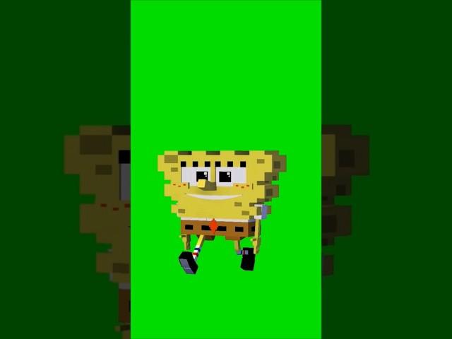 SpongeBob Walk cycles Mine-imator Green screen video