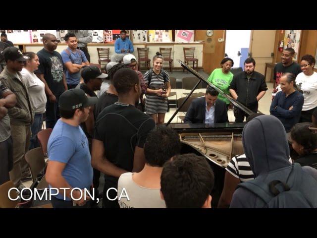 Classical Pianist Performs Dr.Dre Mashup in Compton