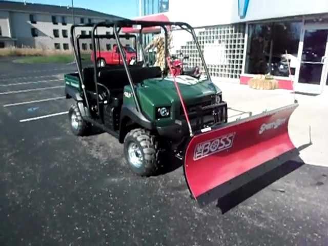 Boss Snow Plow on Kawasaki 4010 Mule