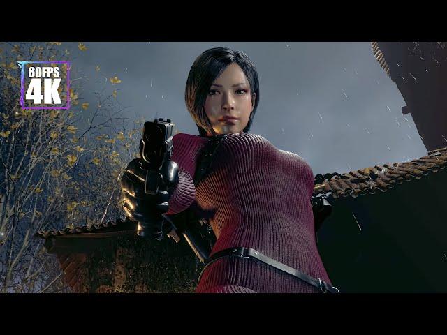 [4K] RESIDENT EVIL 4 REMAKE SEPARATE WAYS - ADA WONG BADASS MOMENTS