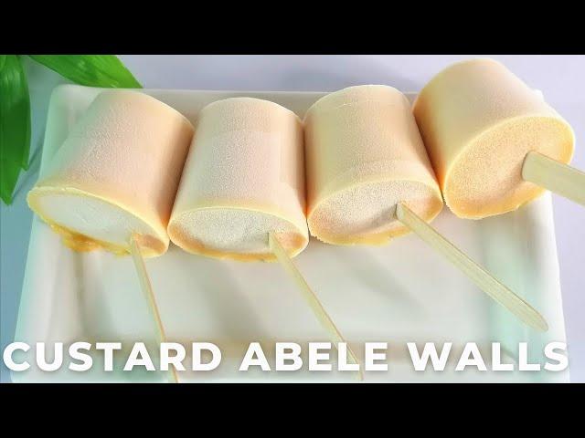 CREAMY AND EASY CUSTARD ICE CREAM | GHANAIAN CUSTARD ICE CREAM RECIPE |  ABELE WALLS