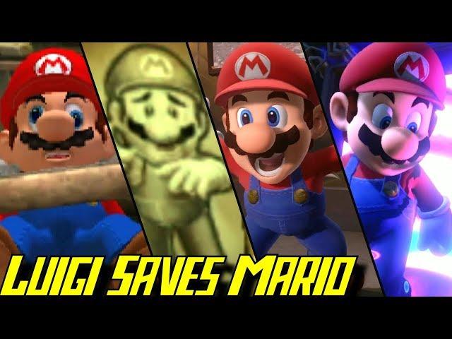 Evolution of Luigi saving Mario in Luigi's Mansion (2001-2019)