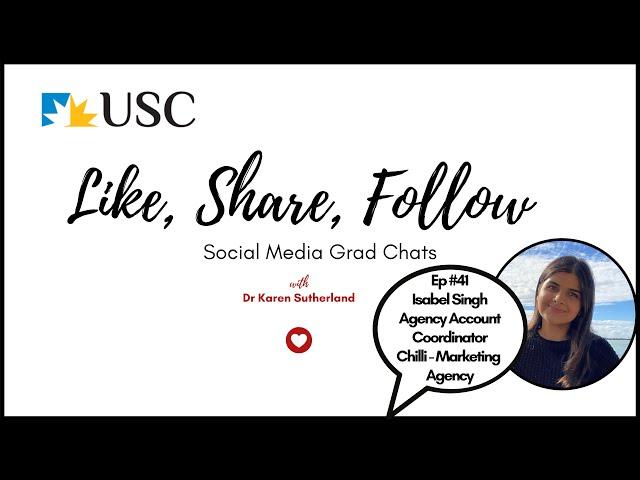 'Like, Share, Follow' Ep #41 Isabel Singh, Chilli Marketing Agency