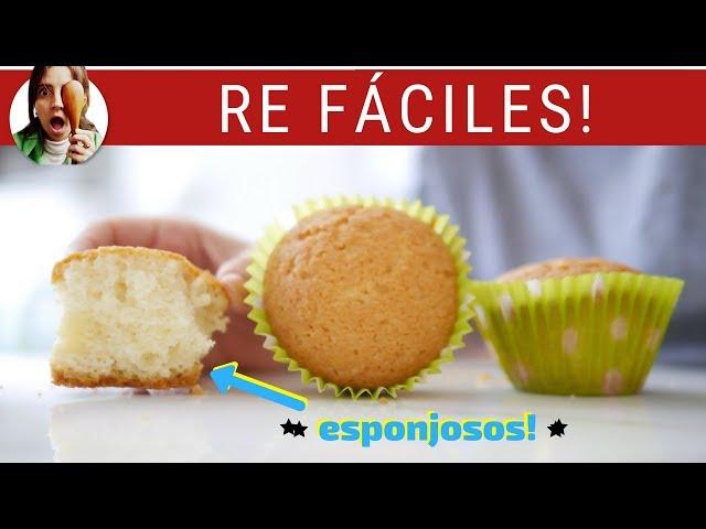 MUFFINS DE VAINILLA re fáciles