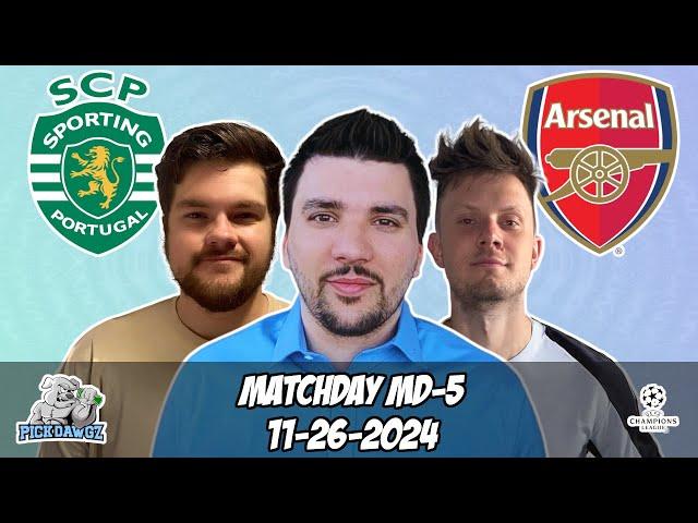 Sporting vs Arsenal Champions League Free Picks 11/26/2024 PickDawgz Corner Kick | Free Soccer Picks